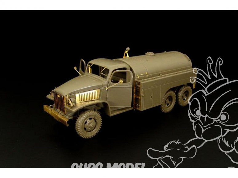 Hauler kit d’amélioration HLX48346 Camion de carburant US Airfield pour kit Tamiya 1/48