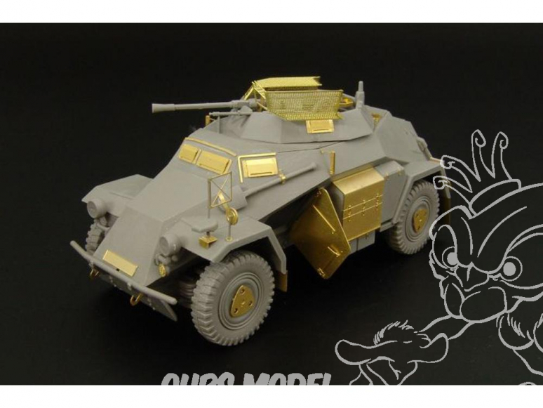 Hauler kit d'amelioration HLX48251 Sd.Kfz.222 set de base pour kit ICM 1/48