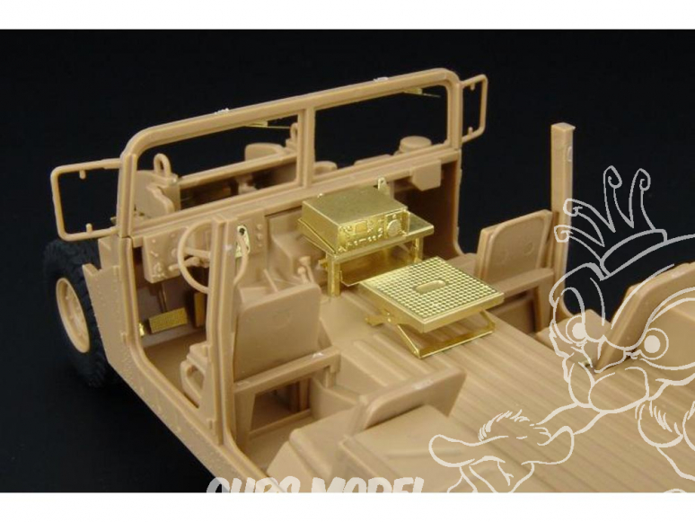 Hauler kit d’amélioration HLX48271 Interieur HMMWVE M1025 pour kit Tamiya 1/48