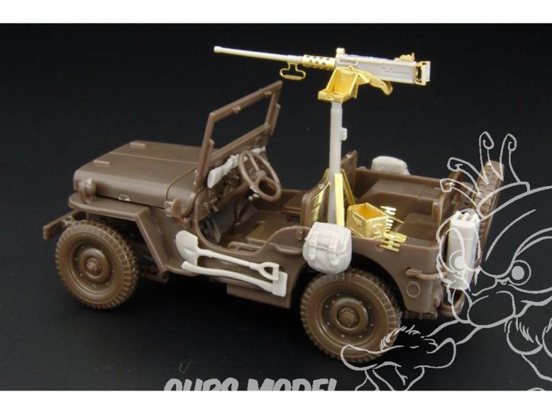 Hauler kit d’amélioration HLX48194 Jeep Arme et accessoires pour kit Hasegawa 1/48