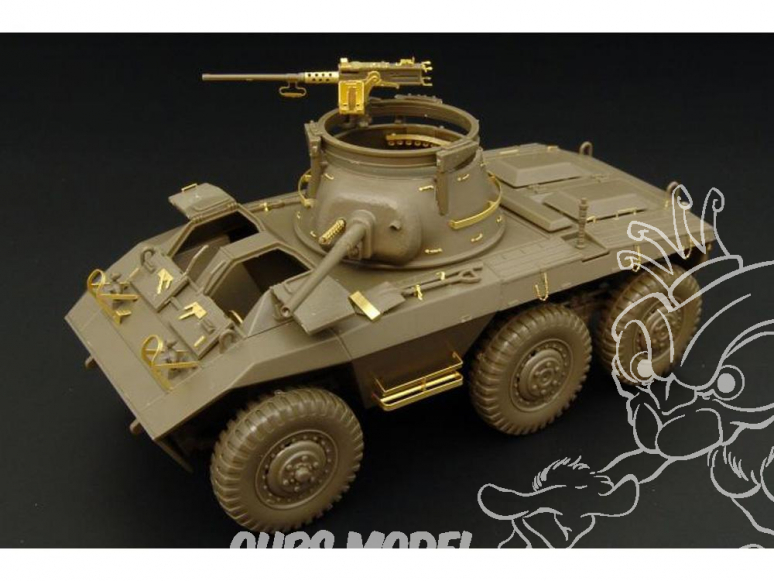 Hauler kit d’amélioration HLX48226 M-8 GREYHOUND pour kit Tamiya 1/48