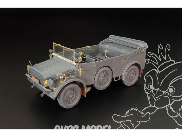 Hauler kit d’amélioration HLX48370 Horch 4x4 Type 1a pour kit Tamiya 1/48