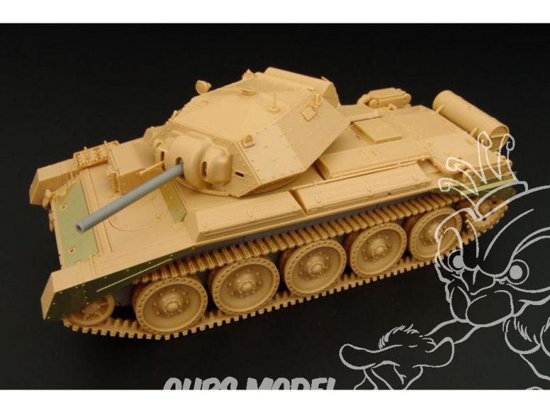 Hauler kit d’amélioration HLX48203 CRUSADER Mk.I/II Obusier 3inch pour kit Tamiya 1/48