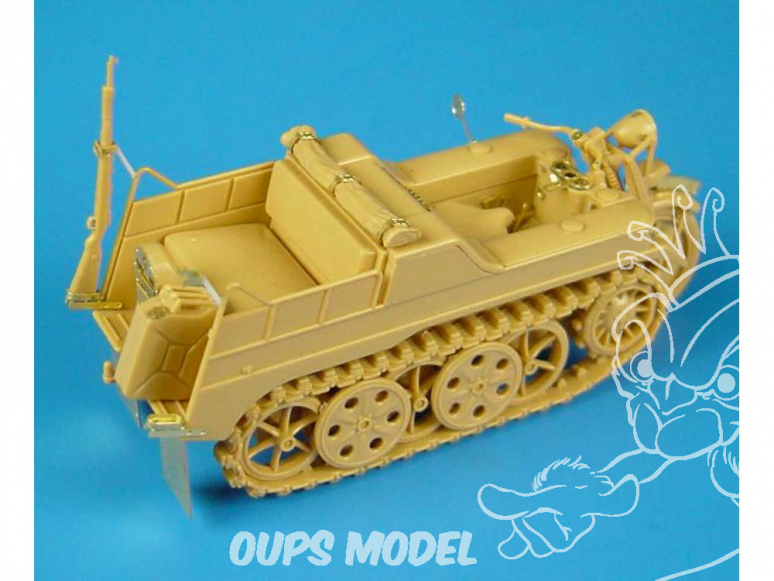 Hauler kit d’amélioration HLX48011 Kettenkraftrad pour kit Tamiya 1/48