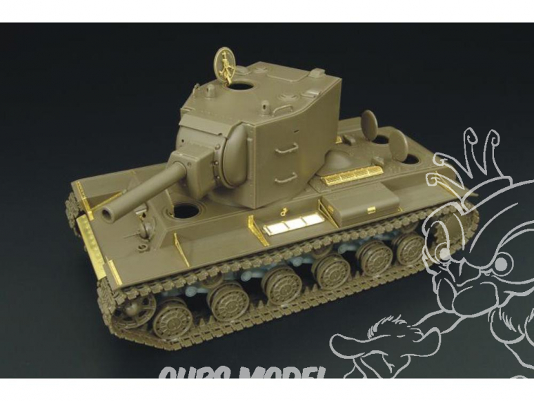 Hauler kit d'amelioration HLX48141 KV-2 pour kit Tamiya 1/48