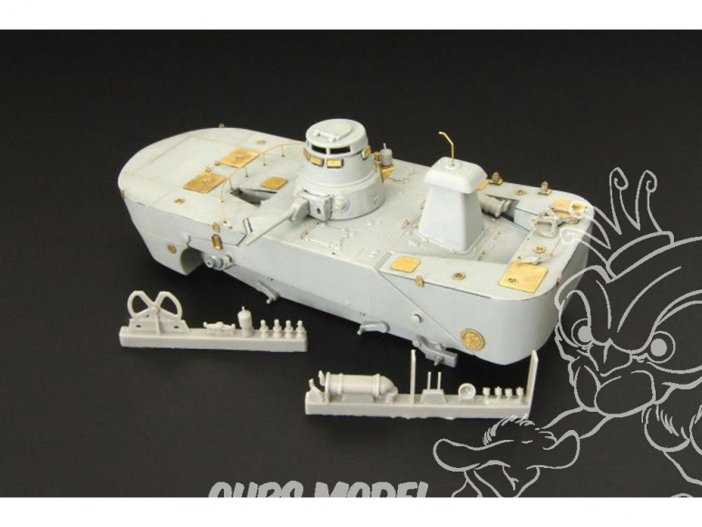 Hauler kit d'amelioration HLH72019 Type 2 Ka-Mi avec Pontoon flotant pour kit Dragon 1/72