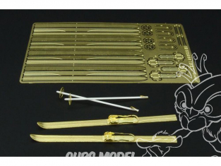 Hauler accessoire diorama HLU35014 Skis et battons 1/35