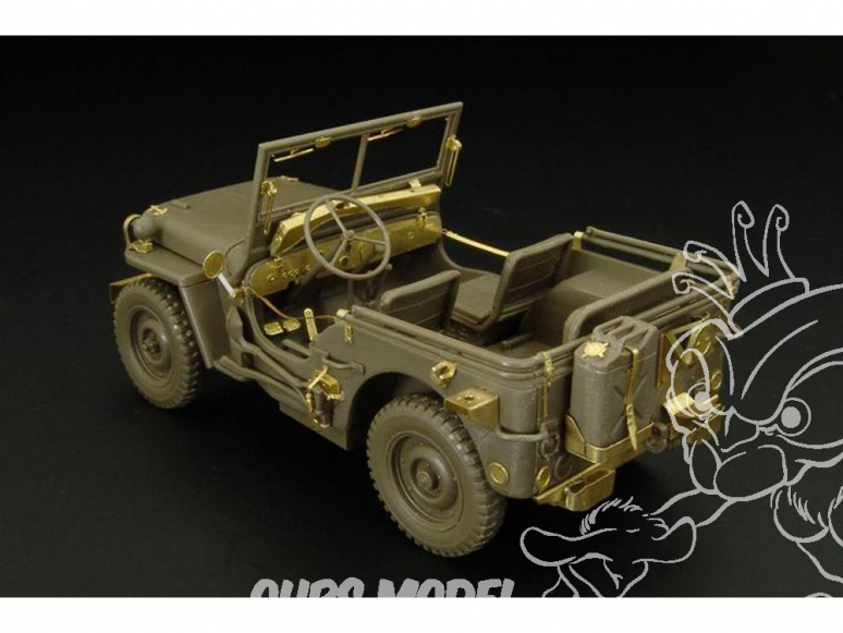 Hauler Kit d'amelioration HLU35036 Jeep pour Kit Tamiya 1/35