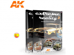 Ak Interactive livre AK509 Extreme Reality 3 Vieillissement des Véhicules et Environnements en Espagnol