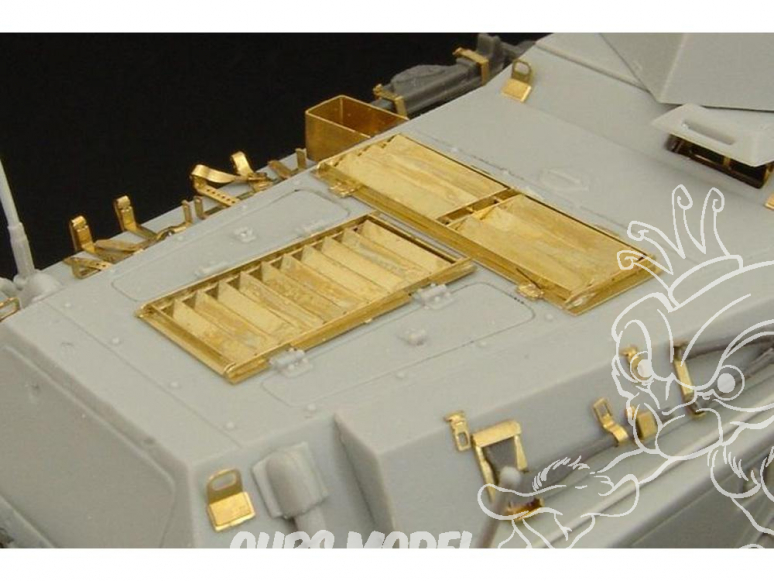 Hauler Kit d'amelioration HLU35040 Sd.Kfz 234/2 Puma grille moteur pour Kit Italeri 1/35