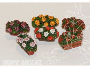 Plus Model 377 SET DE FLEURS EN JARDINIERES 1/35