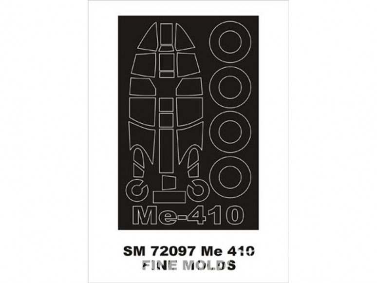 Montex Mini Mask SM72097 Messerschmitt Me 410 Fine molds 1/72