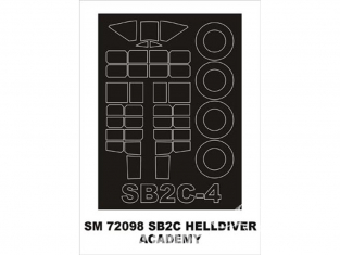 Montex Mini Mask SM72098 SB2C Helldiver Academy 1/72