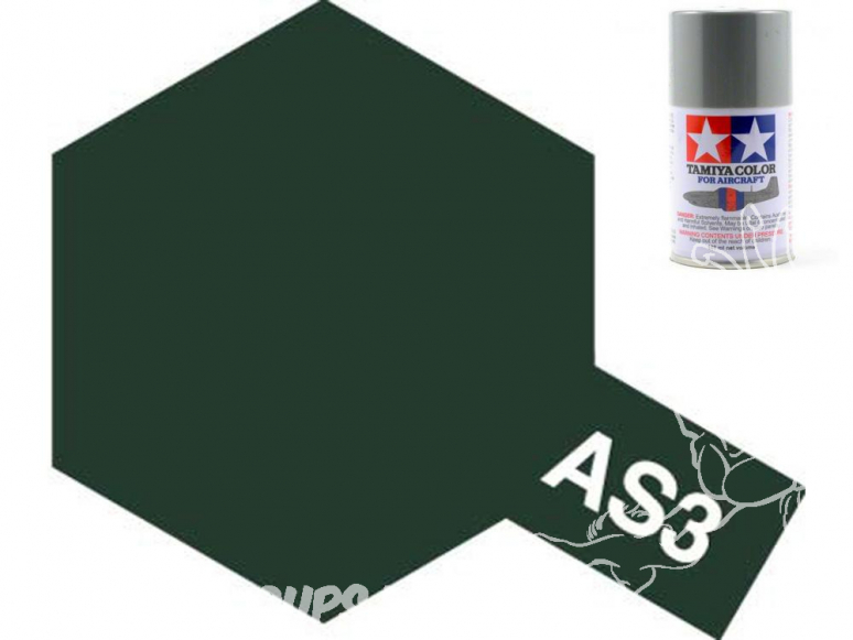 peinture maquette tamiya bombe as03 gris vert