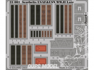 Eduard photodécoupe 23001 HARNAIS USAF ET USN WWII LATE 1/24