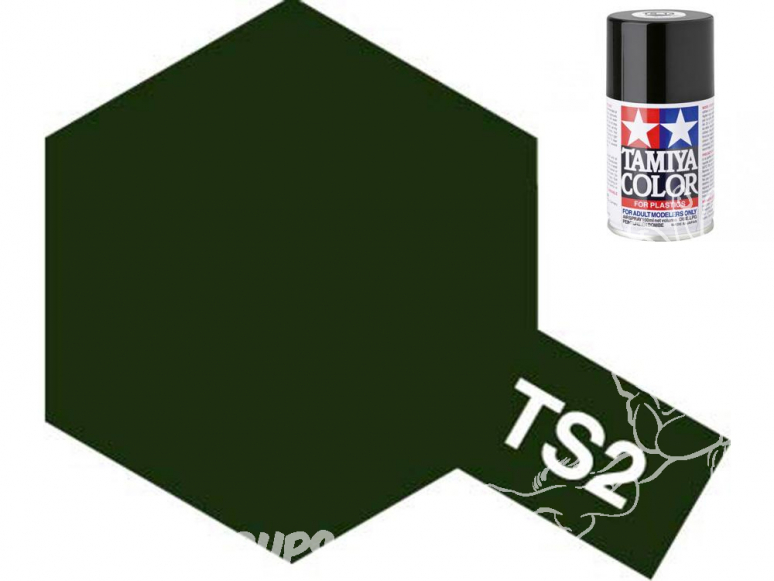 peinture maquette tamiya bombe ts02 vert foncé