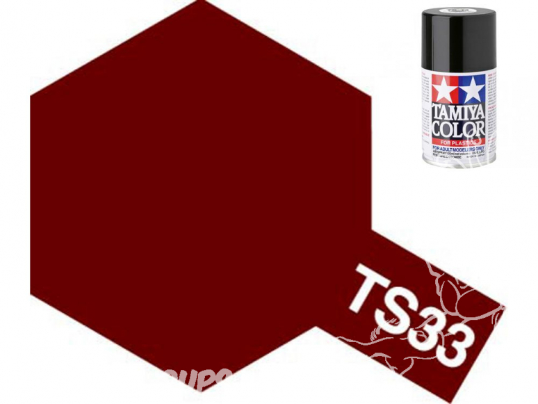 peinture maquette tamiya bombe ts33 rouge terne