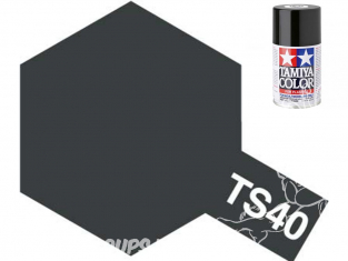 peinture maquette tamiya bombe ts40 noir metal