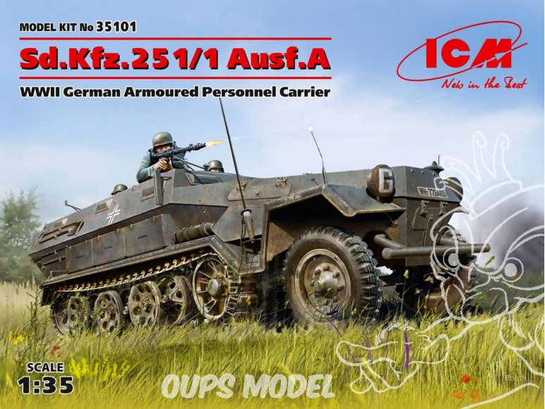 Icm maquette militaire 35101 Sd.Kfz.251/1 Ausf.A WWII 1/35