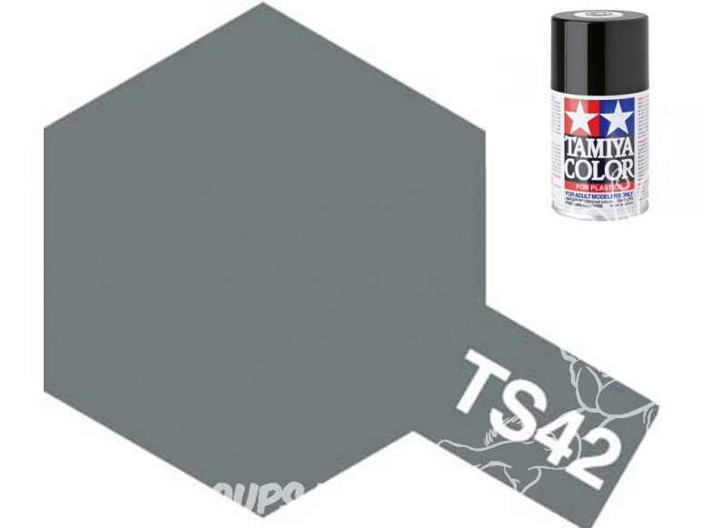 peinture maquette tamiya bombe ts42 gun metal clair