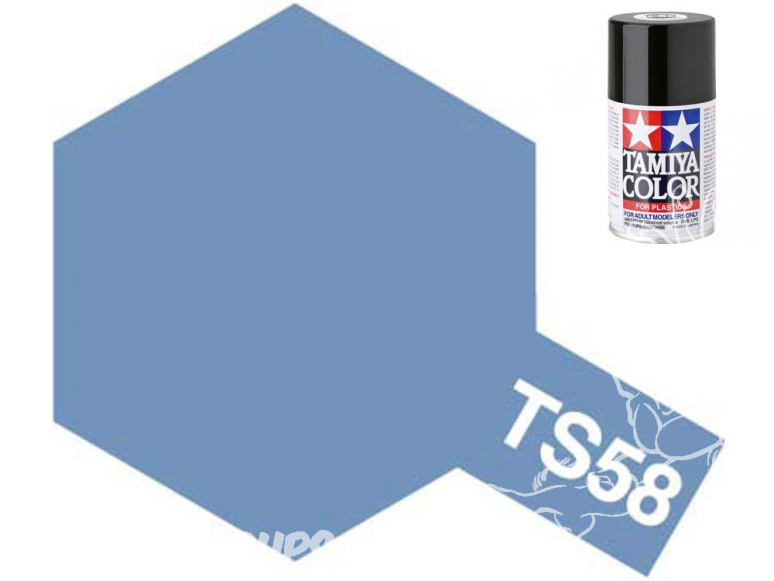 peinture maquette tamiya bombe ts58 bleu perle clair