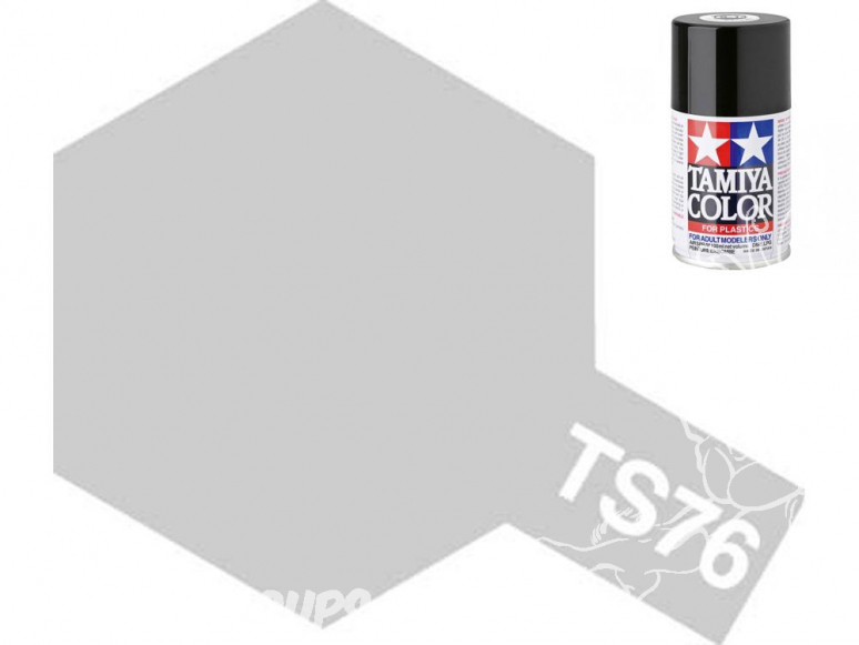 peinture maquette tamiya bombe ts76 argent clair metal