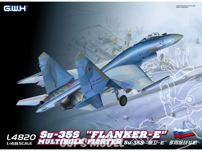 Great Wall Hobby maquette avion L4820 Sukhoi Su-35S "Flanker E" Chasseur multiroles 1/48