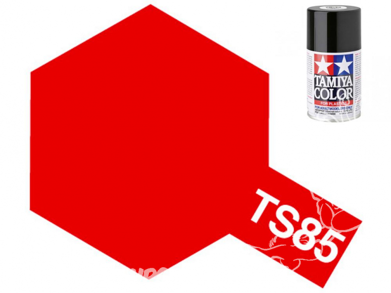 peinture maquette TAMIYA bombe ts85 Rouge mica vif