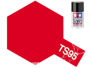 Peinture maquette tamiya bombe ts95 Rouge pur metallic brillant