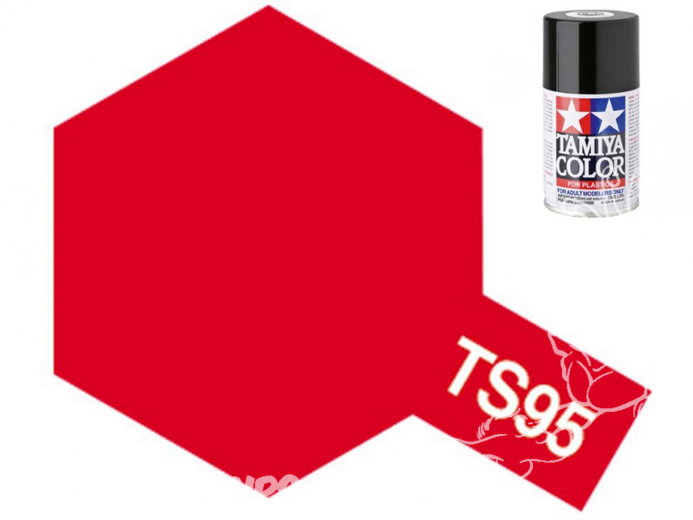 Peinture maquette tamiya bombe ts95 Rouge pure metallic