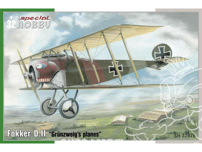 Special Hobby maquette avion 32076 Fokker D. II "Grünzweig`s Planes" 1/32