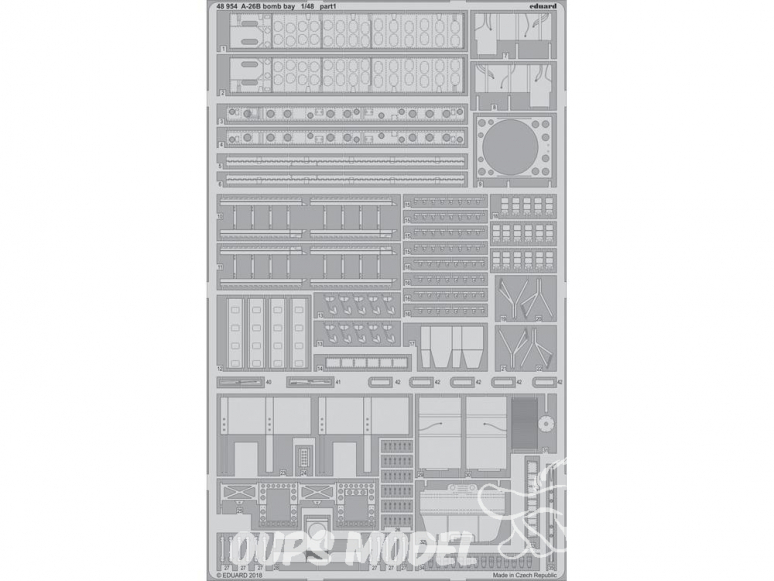 EDUARD photodecoupe avion 48954 Baie de bombe A-26B Revell 1/48
