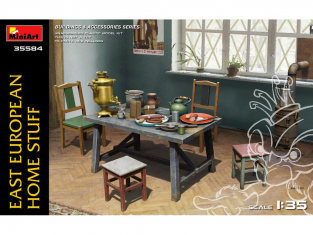 Mini Art maquette diorama militaire 35584 Interieur de cuisine europe de l'est 1/35