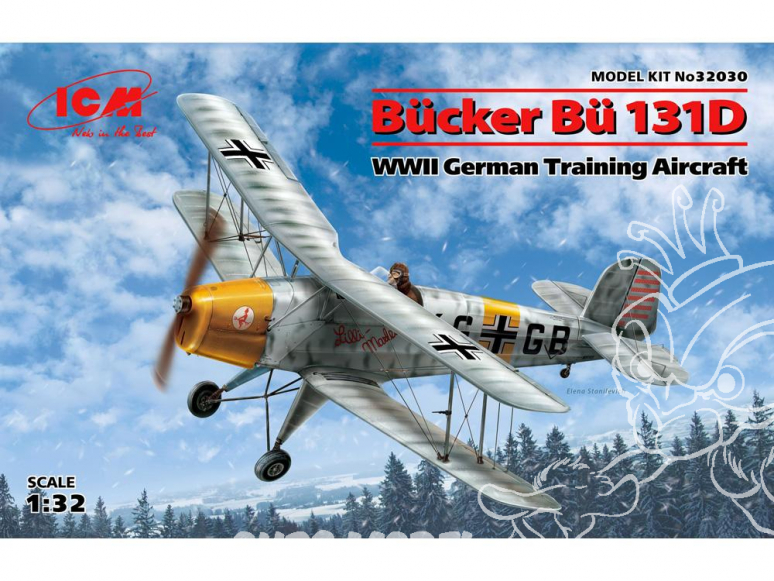 Icm maquette avion 32030 Avion d'entrainement Allemand Bücker Bü 131D WWII 1/32
