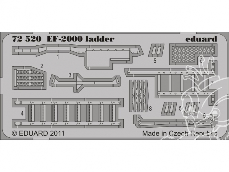 Eduard photodecoupe avion 72520 Echelle EF-2000 1/72