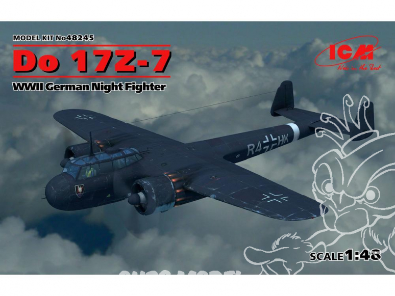 Icm maquette avion 48245 Ne 17Z-7 chasseur de nuit allemand de la seconde guerre mondiale 1/48