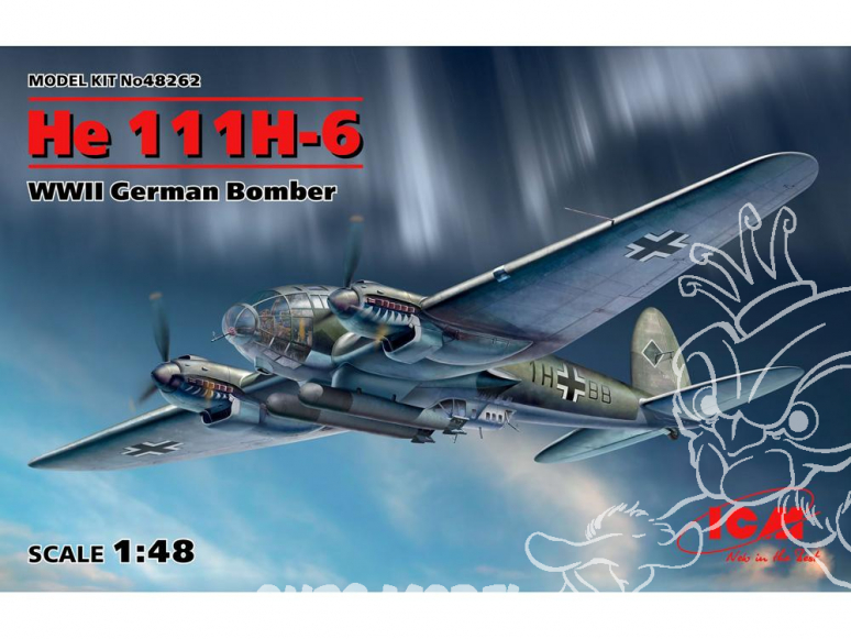 Icm maquette avion 48262 Heinkel He 111 H-6 Bombardier Allemand WWII 1/48