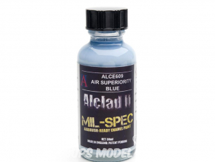 Peinture enamel Alclad II Mil-Spec ALCE608 Utilisation a l’aérographe bleu royal 30ml
