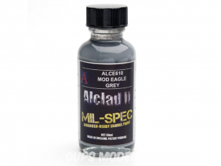 Peinture enamel Alclad II Mil-Spec ALCE610 Utilisation a l’aérographe gris mod eagle 30ml