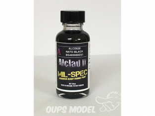 Peinture enamel Alclad II Mil-Spec ALCE620 Utilisation a l’aérographe noir nato bs480000es3 30ml