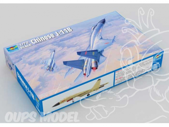 Trumpeter maquette avion 01662 CHASSEUR J-11B ARMEE DE L AIR POPULAIRE CHINOISE 1/72