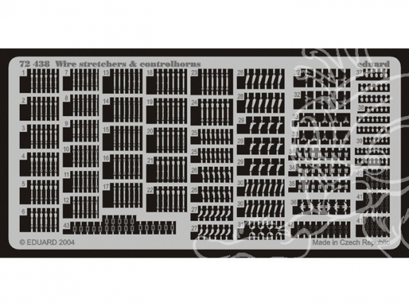 Eduard photodecoupe 72438 TENDEURS CABLES GUIGNOLS 1/72