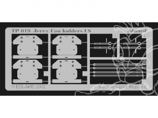 Eduard photodecoupe TP019 JERRY CAN US 1/35