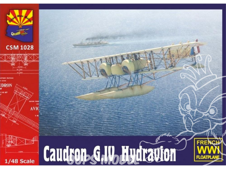 Copper State Models maquettes avions 1028 Caudron G.IV Hydravion 1/48