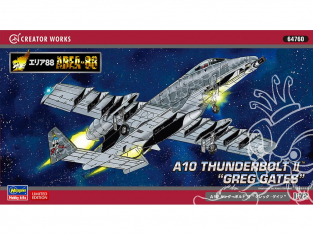 HASEGAWA maquette avion 64760 Area-88 A-10 Thunderbolt II "Greg Gates" Limited Edition 1/72