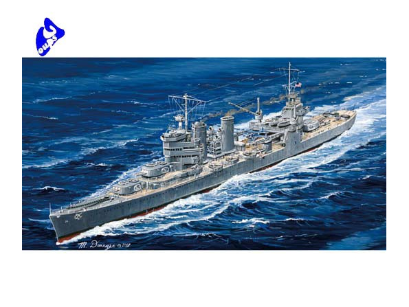 Trumpeter maquette bateau 05743 USS CA-34 "ASTORIA" 1/700