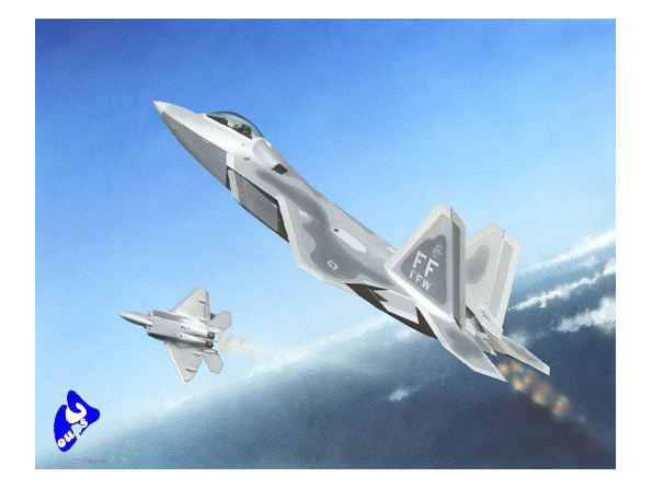 TRUMPETER maquette avion 01317 F-22 A RAPTOR 1/144