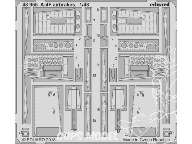 EDUARD photodecoupe avion 48955 Aérofreins Douglas A-4F Hobby Boss 1/48