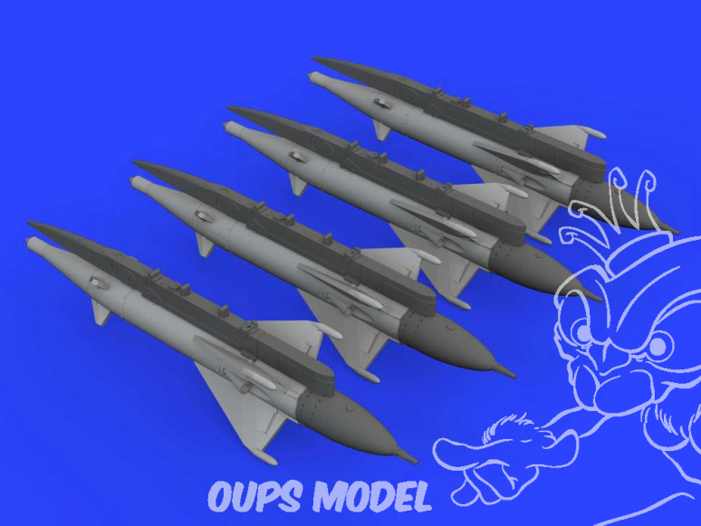 Eduard kit d'amelioration brassin 672191 Missiles RS-2US pour MiG-21 Eduard 1/72