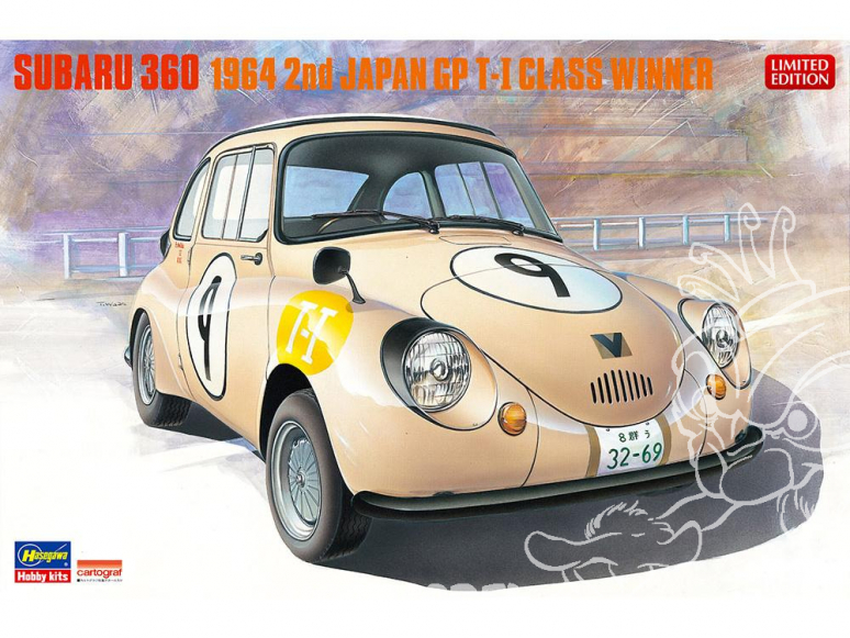 Hasegawa maquette voiture 20322 Subaru 360 1964 2nd Japan GP T-I Class Winner Limited Edition 1/24